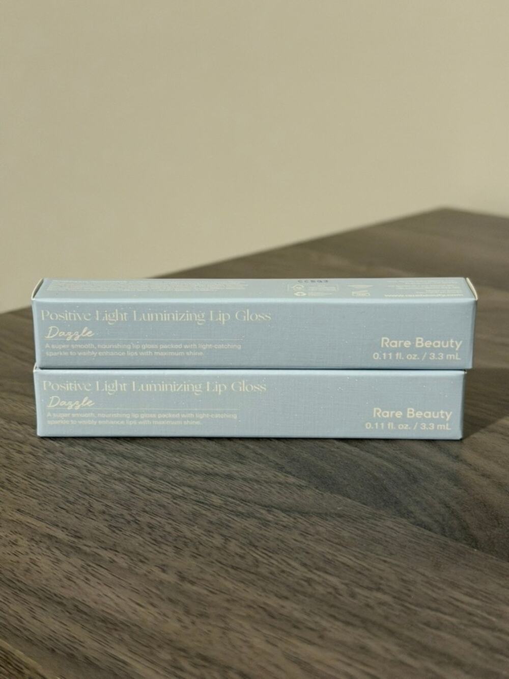 Rare Beauty Positive Light Lip Gloss Dazzle 3.3mL Lot of 2 NEW Boxed